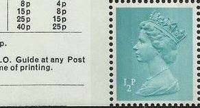 1972 GB - SGX841 (U48) ½p 2B (H) Single w/Label from DX1 MNH 1972 GB - SGX841 (U48) ½p 2B (H) Single w/Label from DX1 MNH